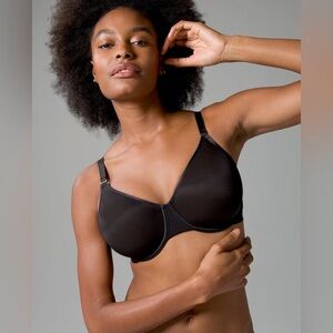 Soma Unbelievable Minimizer Elegant Black Women's Bra Size 38D Unlined